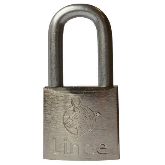 LINCE Nautic Brass Body Corrosion Resistant Long Shackle Padlock 35mm - Click Image to Close