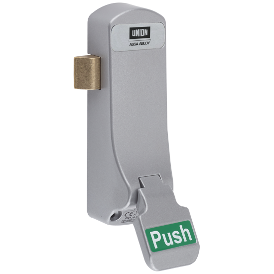 UNION ExiSAFE Push Pad Emergency Latch For Single Doors To Suit Timber Doors - Click Image to Close