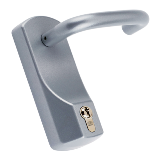 UNION ExiSAFE Lever Operated Outside Access Device With Cylinder - Click Image to Close