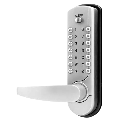 LOCKEY 7100 Lever Handle Digital Lock With Easy Code & 60mm Deadlatch With 60mm deadlatch - Click Image to Close