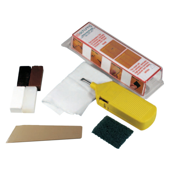 SCHUERING UPVC Repair Kit White & Brown 61.500.03 - Click Image to Close