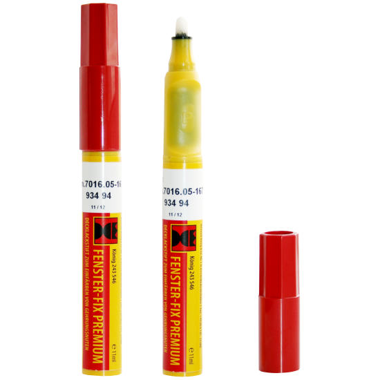 SCHUERING Colour Lacquer Pen For UPVC Windows Traffic White - Click Image to Close