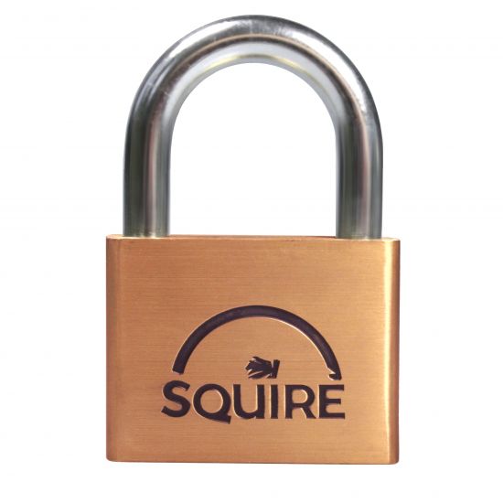 SQUIRE Lion Range Brass Open Shackle Padlocks 60mm KD Visi - Click Image to Close