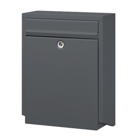 DAD Decayeux D100 Series Post Box Anthracite Grey - Click Image to Close