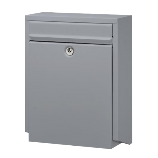 DAD Decayeux D100 Series Post Box Silver Grey - Click Image to Close