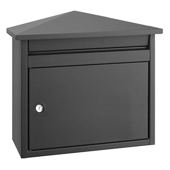 DAD Decayeux D560 Series Post Box Anthracite Grey - Click Image to Close