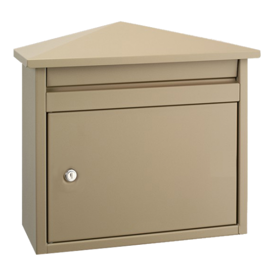 DAD Decayeux D560 Series Post Box Beige - Click Image to Close