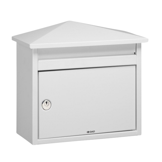 DAD Decayeux D560 Series Post Box White - Click Image to Close
