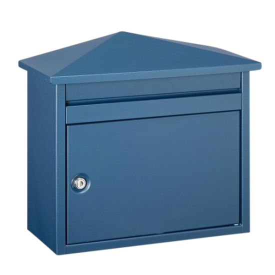 DAD Decayeux D560 Series Post Box Blue - Click Image to Close