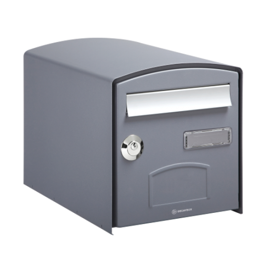 DAD Decayeux D800 Series Post Box Grey - Click Image to Close
