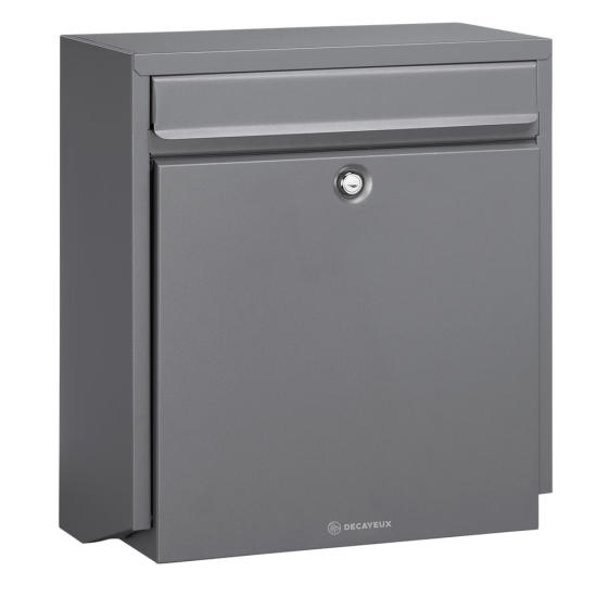 DAD Decayeux D180 Series Post Box Anthracite Grey - Click Image to Close