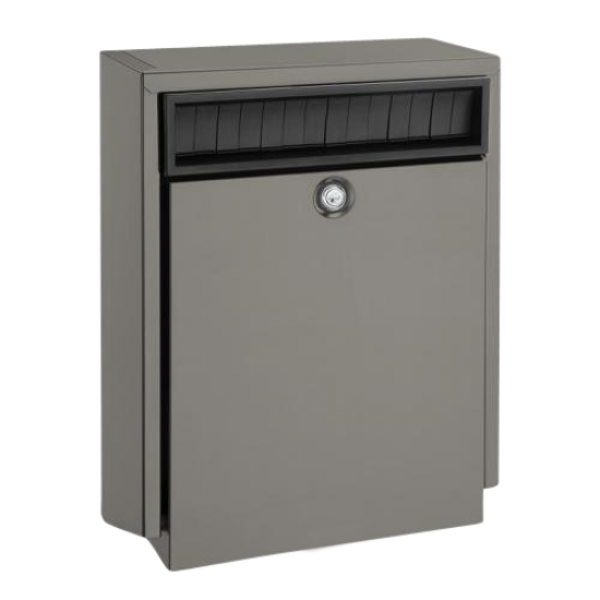 DAD Decayeux D410 Series Anti Theft Post Box Quartz Grey - Click Image to Close