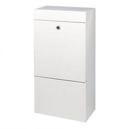 DAD Decayeux Anti Arson Commercial Post Box White - Click Image to Close