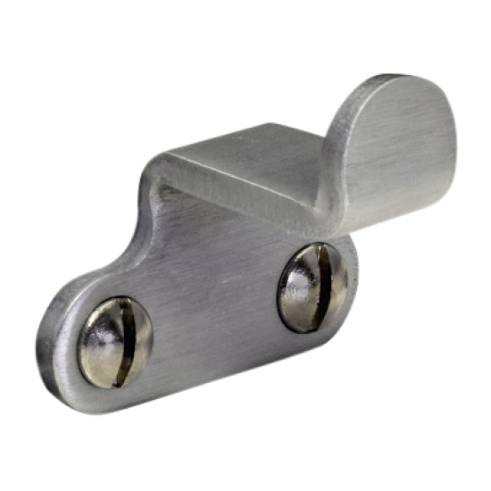 STEEL WINDOW FITTINGS B375 Peg Stay Rest Bracket Satin Chrome - Click Image to Close
