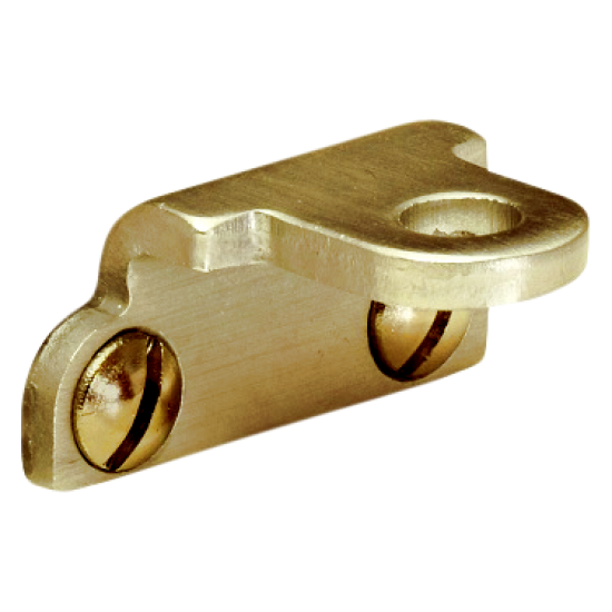 STEEL WINDOW FITTINGS B375 Peg Stay Bracket Antique Brass - Click Image to Close