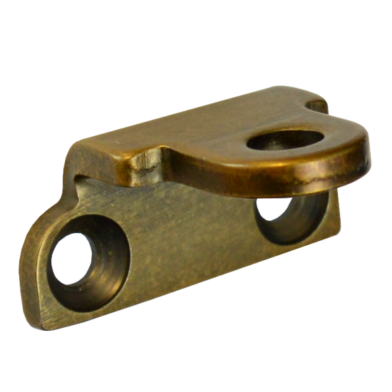 STEEL WINDOW FITTINGS B375 Peg Stay Bracket Antique Brass - Click Image to Close