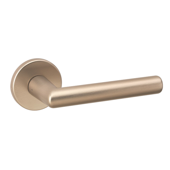 URFIC Easy Click Titan Lever On Rose Stainless Steel Effect - Click Image to Close