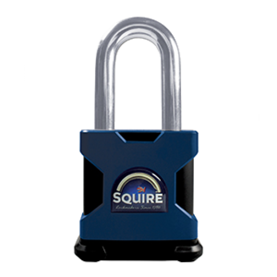 SQUIRE Stronghold Long Shackle Padlock Body Only To Take Scandinavian Oval Insert 65mm Tang - Click Image to Close