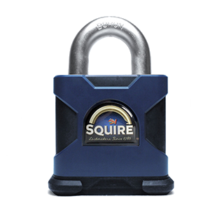 SQUIRE Stronghold Open Shackle Padlock Body Only To Take Scandinavian Oval Insert 80mm Slot - Click Image to Close