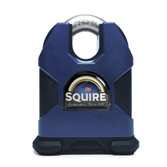 SQUIRE Stronghold Closed Shackle Padlock Body Only To Take Scandinavian Oval Insert 80mm Slot - Click Image to Close