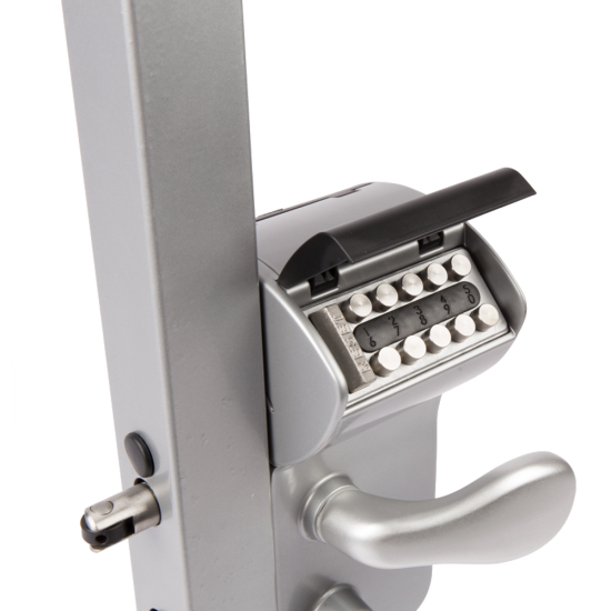 LOCINOX Free Vinci Surface Mounted Mechanical Code Gate Lock LFKQ40 X1 Silver - Click Image to Close