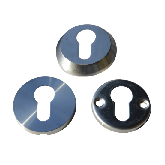 HOOPLY Stainless Steel Security Escutcheon Stainless Steel - Click Image to Close