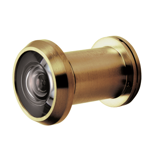 FIRESTOP Architectural FD30/60 Door Viewer 200° PVD Polished Brass - Click Image to Close