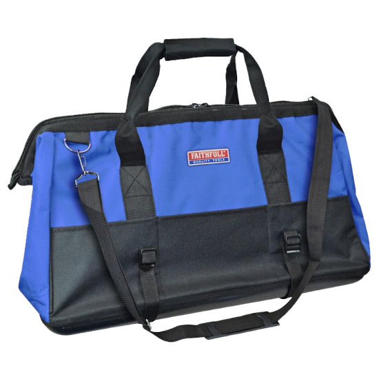 FAITHFULL Wide Mouth Hard Base Tool Bag 24 Inch - REDUCED PRICE - Click Image to Close