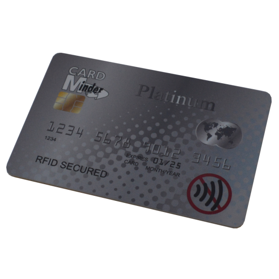 MINDER RFID Card Minder Platinum Silver - Click Image to Close
