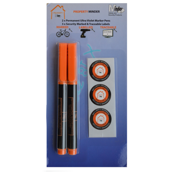 MINDER Property Minder Pack with UV Pens Twin Pack - Click Image to Close