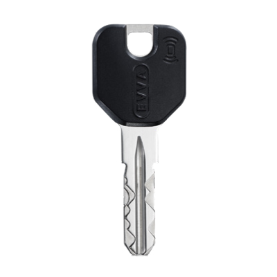 EVVA AirKey Combi Proximity Fob & Key To Suit EPS & ICS Black - Click Image to Close