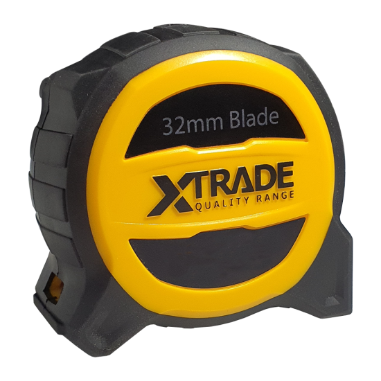 XTRADE Robust Retractable 32mm Wide Tape Measure 8 Meter - Click Image to Close