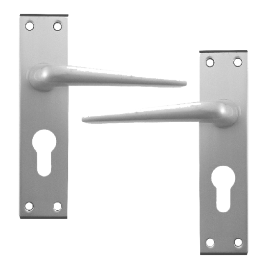 DORTREND 4212 Shirley Plate Mounted Lever Lock Furniture SAA Euro Lever Lock - Click Image to Close