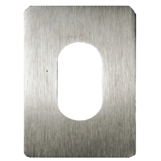 SOUBER TOOLS UE1 Self Adhesive Oval Escutcheon SC - Click Image to Close