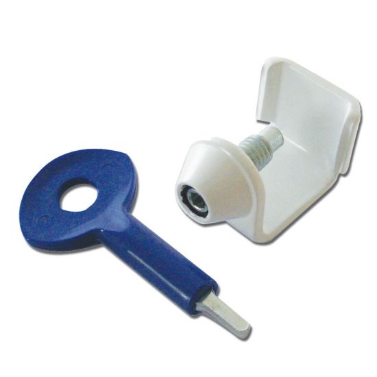 YALE 121 Transom Window Lock WH Visi - Click Image to Close