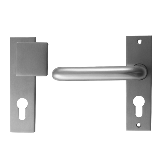 UNION 630-16 Plate Mounted Escape Lever & Pad Furniture Anodised Silver LH - Click Image to Close