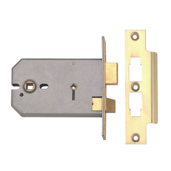 UNION 2026 Horizontal Mortice Bathroom Lock 127mm PL Bagged - Click Image to Close