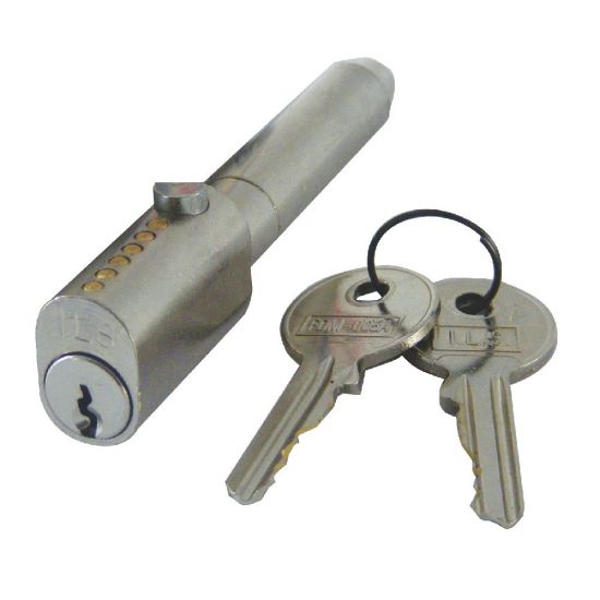 ILS Lock Sys FDM005 Oval Bullet Lock 90mm x 14mm x 33mm FDM.005-1 KA CP - Click Image to Close