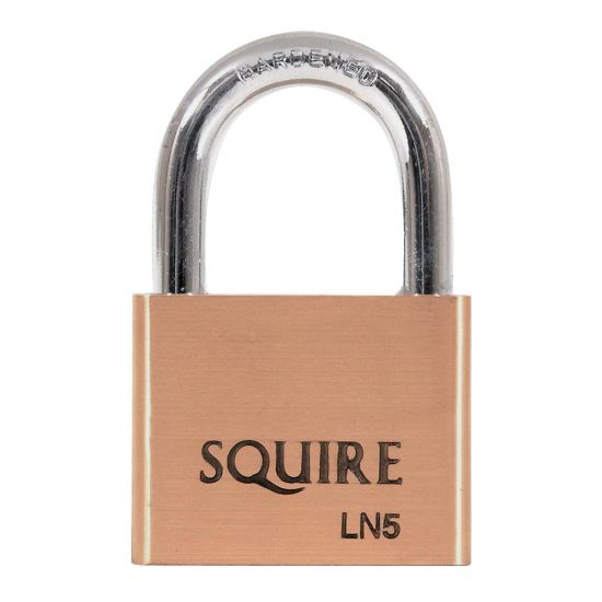 SQUIRE Lion Range Brass Open Shackle Padlocks 50mm KD Visi - Click Image to Close