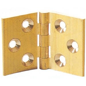 0400 Brass Back Flap Hinge 32mm x 48mm (Pair) - Click Image to Close