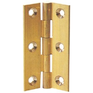 0920 Brass Butt Hinge 38mm x 22.5mm (Pair) - Click Image to Close