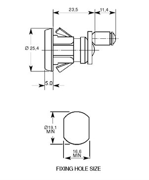 L&F 1346 Multi-Drawer Lock 20mm - Click Image to Close