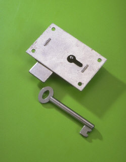 2 5/8'' Medium Steel Straight Cupboard Lock 150 - Click Image to Close