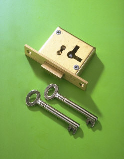 2 1/2'' Mortice Cupboard Lock 4 Lever 15 - Click Image to Close