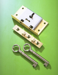 1 1/2'' Box Lock 1 Lever 20B - Click Image to Close