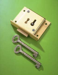 1 1/2'' Drawer Lock 2 Lever 41 - Click Image to Close