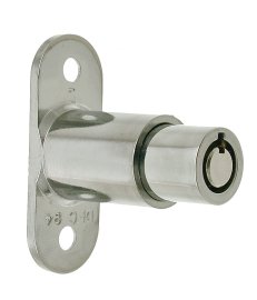 L&F 4362 RPT Sliding Door Lock - Plunger Type - Click Image to Close