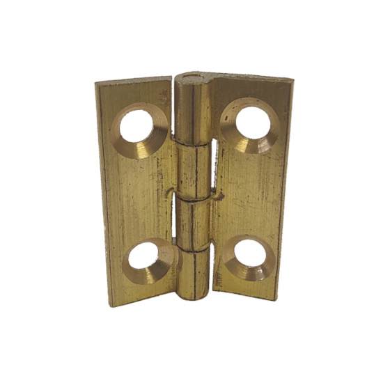 5x1 Brass Butt Hinge 25.5mm x 19mm (Pair) - Click Image to Close