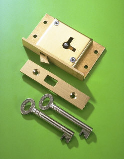 2 1/2'' Cut Sliding Door Lock 2 Lever 80 - Click Image to Close