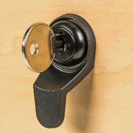 Black Finger Pull for Cam Locks - Click Image to Close